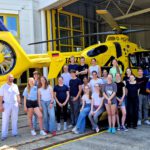 Schulsanitäter des GiS besuchen den Hubschrauber